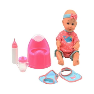 Dream Collection, Drink & Wet Baby Doll with Training Potty - Lifelike Baby Doll and Accessories for Realistic Pretend Play, Hard Body - 14” DREAM COLLECTION