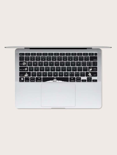 1 лист Наклейка на клавиатуру совместимый с MacBook Air 13,3 дюйма с узором астронавта SHEIN