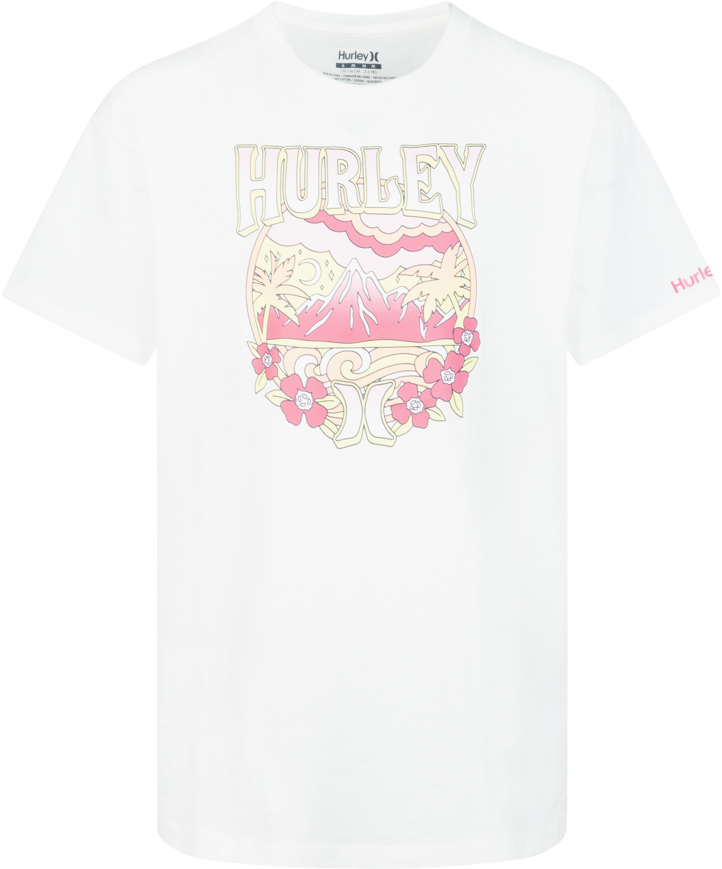 Oversized Boxy Graphic T-Shirt (Little Kids) Hurley