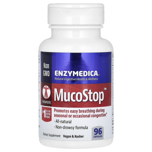 МукоСтоп, 96 капсул Enzymedica