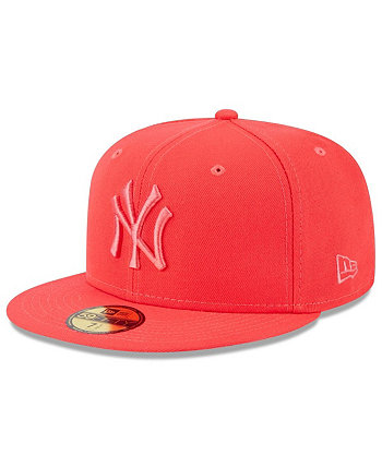 Мужская красная приталенная шляпа New York Yankees 2023 Spring Color Basic 59FIFTY New Era