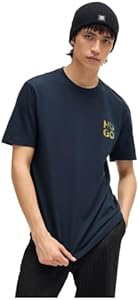 HUGO Men's Stacked Logo Short Sleeve Tshirt Hugo