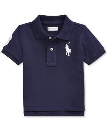 Рубашка-поло из хлопковой сетки для маленьких мальчиков Ralph Lauren Polo Ralph Lauren