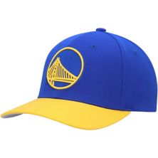 Men's Mitchell & Ness Royal/Gold Golden State Warriors MVP Team Two-Tone 2.0 Stretch-Snapback Hat Mitchell & Ness