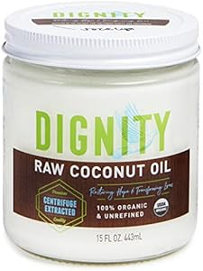 Smooth & Raw Unrefined Coconut Oil - Centrifuge Extracted w/Fresh & Mild Taste - Nutrient Packed Organic Coconut Oil for Skin, Hair & Cooking (4 FL Oz, Pack of 1) Dignity Coconuts