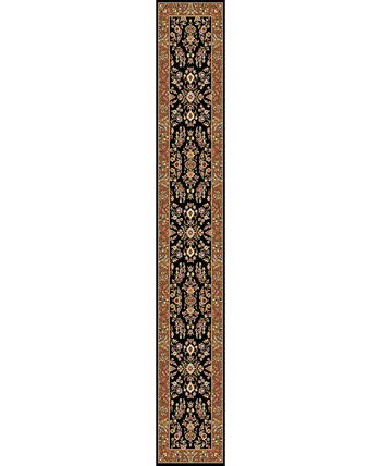 Lyndhurst LNH331 Черно-коричневый коврик для беговой дорожки размером 2 фута 3 x 12 футов Safavieh