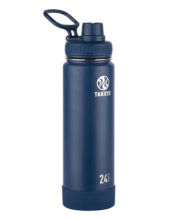 Изолированная бутылка для воды из нержавеющей стали Actives на 24 унции с изолированной крышкой с носиком Takeya