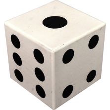 Oversized Wooden Dice Table Decor Unbranded
