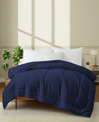 Silky Satin Down Alternative 3 Piece Comforter Set, King Unikome