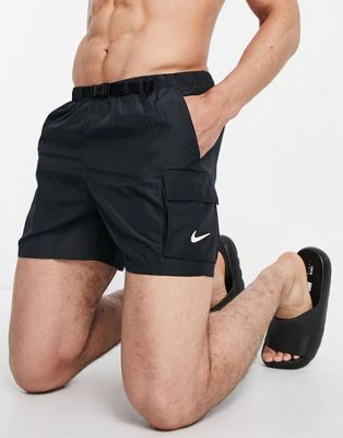 Черные шорты карго Nike Swim 5 дюймов Nike Swimming