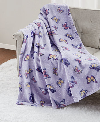 Cozy Plush Printed Throw, 50" x 70", Created for Macy's Premier Comfort