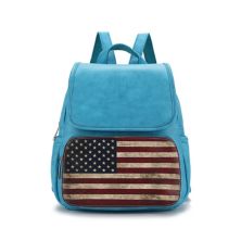 Mkf Collection Regina Printed Flag Vegan Leather Women’s Backpack By Mia K MKF Collection