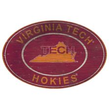 Virginia Tech Hokies Heritage Oval Wall Sign Fan Creations