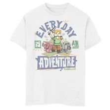 Boys 8-20 Minecraft Every Day Is An Adventure Graphic Tee Minecraft