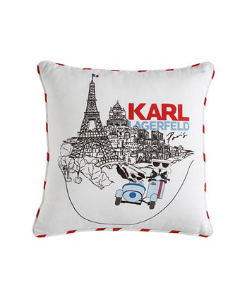 Декоративная подушка для коляски, 18 x 18 дюймов Karl Lagerfeld Paris