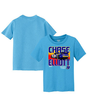 Синяя футболка Chase Elliott NAPA Car для мальчиков и девочек для малышей Hendrick Motorsports Team Collection