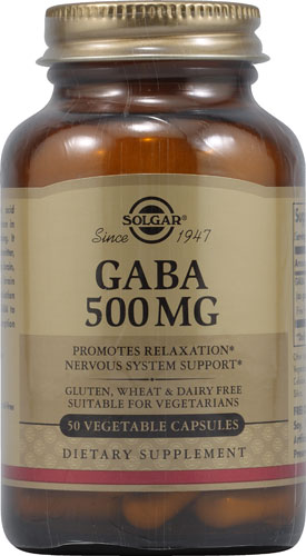 ГАМК — 500 мг — 50 растительных капсул Solgar