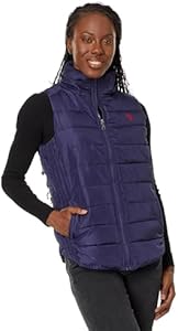 U.S. Polo Assn. Cozy Faux Fur Lined Puffer Vest with Side Panel U.S. Polo Assn.