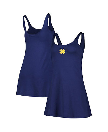 Женское темно-синее платье с круглым вырезом и логотипом Notre Dame Fighting Irish ZooZatz