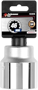 Performance Tool W34560 3/4-Inch Drive 12-Point SAE Standard Socket, 1-7/8-Inch Performance Tool