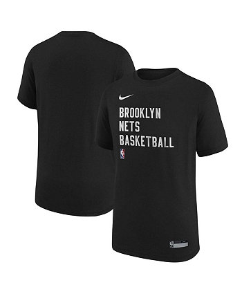 Черная футболка Big Boys Brooklyn Nets Essential Practice Nike