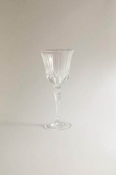 ENGRAVED CRYSTALLINE WATER GLASS Zara Home