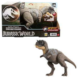 Jurassic World Wild Roar Dinosaur, Ekrixinatosaurus Action Figure Toy with Sound Jurassic World