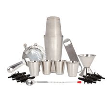 16 Piece Wine and Cocktail Essential Barware Mixing Tools Set Lexi Home