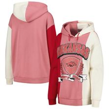 Women's Gameday Couture Cardinal Arkansas Razorbacks Hall of Fame Colorblock Pullover Hoodie Gameday Couture