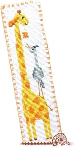 Counted Cross Stitch Kit - DIY Kits for Adults or Kids - Funny Embroidery Bookmark - Easy to Use - Craft Collection - Air Balloon Povitrulya