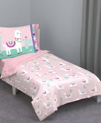 Комплект постельного белья для малышей Everything Kids Llama из 4 предметов Everything Kids