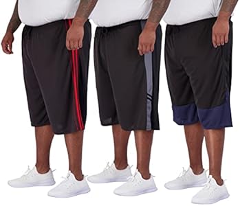 Мужские Спортивные шорты Real Essentials Big & Tall 3-Pack Dry Fit & Mesh Real Essentials