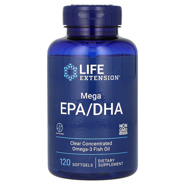 Mega EPA/DHA - 120 капсул - Life Extension Life Extension