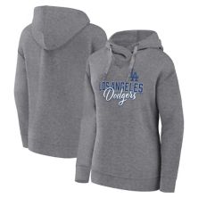 Women's Profile Heather Gray Los Angeles Dodgers Plus Size Pullover Hoodie Profile