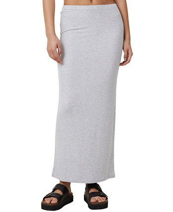 Женская макси-юбка в рубчик со штапельами COTTON ON