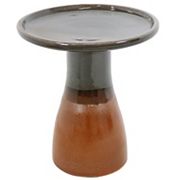 Subtle Transitions Ceramic Bird Bath - UV-Frost-Resistant - Twilight Sunnydaze Decor