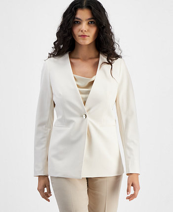 Женская куртка би-стрейч на одной пуговице, созданная для Macy's Bar III
