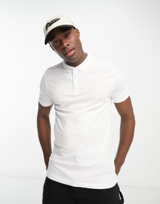 Белая рубашка-поло классического стиля New Look New Look