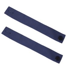 Sunnydaze Indoor/Outdoor Spun Polyester Curtain Tiebacks - Blue - Set of 2 Sunnydaze Decor