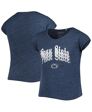 Темно-синяя футболка Big Girls Penn State Nittany Lions Charlotte Tri-Blend Garb