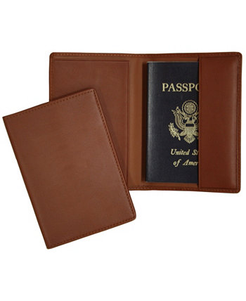 Классический мужской футляр для паспорта с блокировкой RFID ROYCE New York