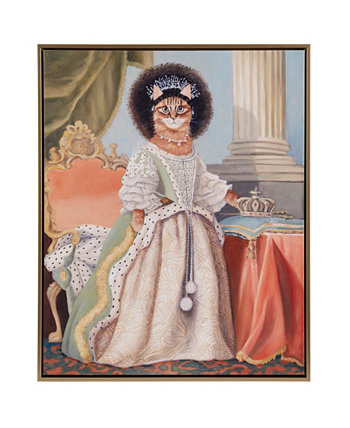 Портрет домашнего любимца Китти Королева Шарлотта в рамке холст настенное искусство Madison Park