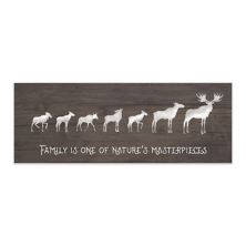Personal-Prints Moose Family 5 Calves Wood Wall Art Personal-Prints