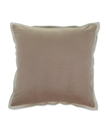Декоративная подушка с бархатным фланцем, 18 x 18 дюймов Pillow Perfect