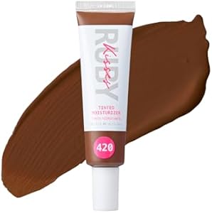 Ruby Kisses Tinted Moisturizer, Hydration, Calm & Revitalize Skin, Skin Perfecting, Blur Pores & Fine Lines, Natural Finish & All-Day Comfort Wear (Golden Beige) Ruby Kisses