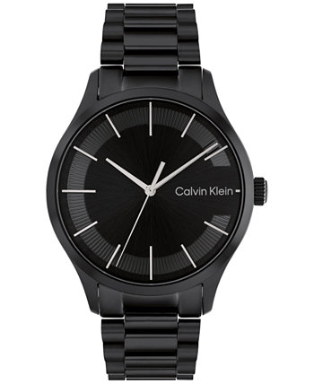Мужские культовые часы с браслетом из нержавеющей стали черного тона 40 мм Calvin Klein