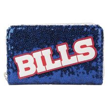 Loungefly Buffalo Bills Sequin Zip-Around Wallet Unbranded