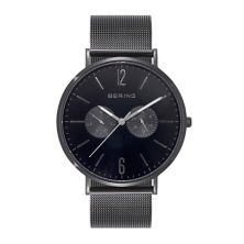 BERING Мужские классические черные часы с сеткой из нержавеющей стали - 14240-223 Bering