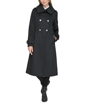 Женское пальто с отделкой из искусственной кожи Karl Lagerfeld Paris