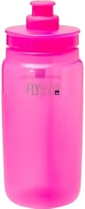 Elite Fly 550ml Water Bottle, Amaranth with Tex Grip – Lightweight and Ergonomic for Cyclists Elite